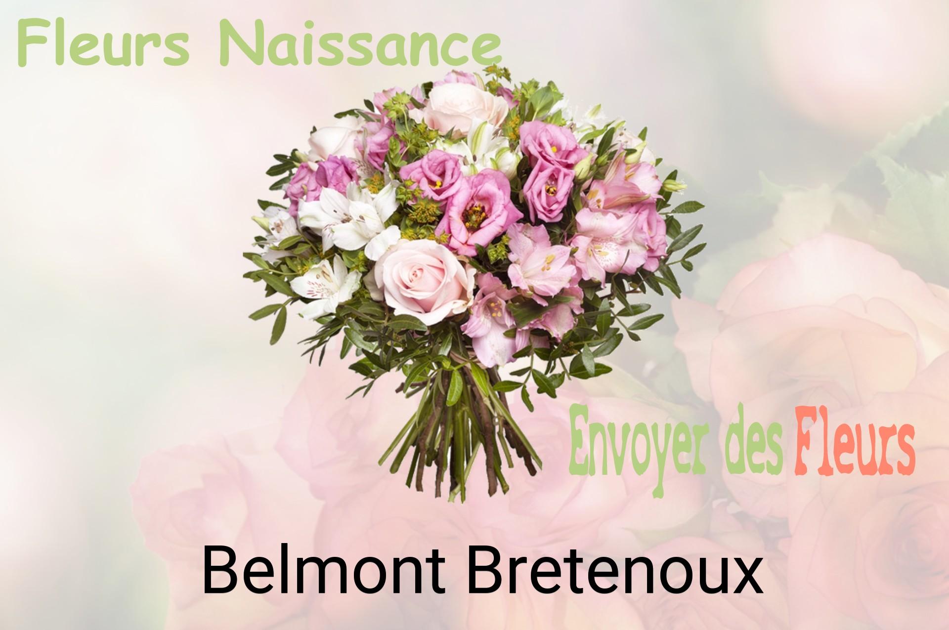 Bouquet de fleurs de naissance livré à Belmont-Bretenoux