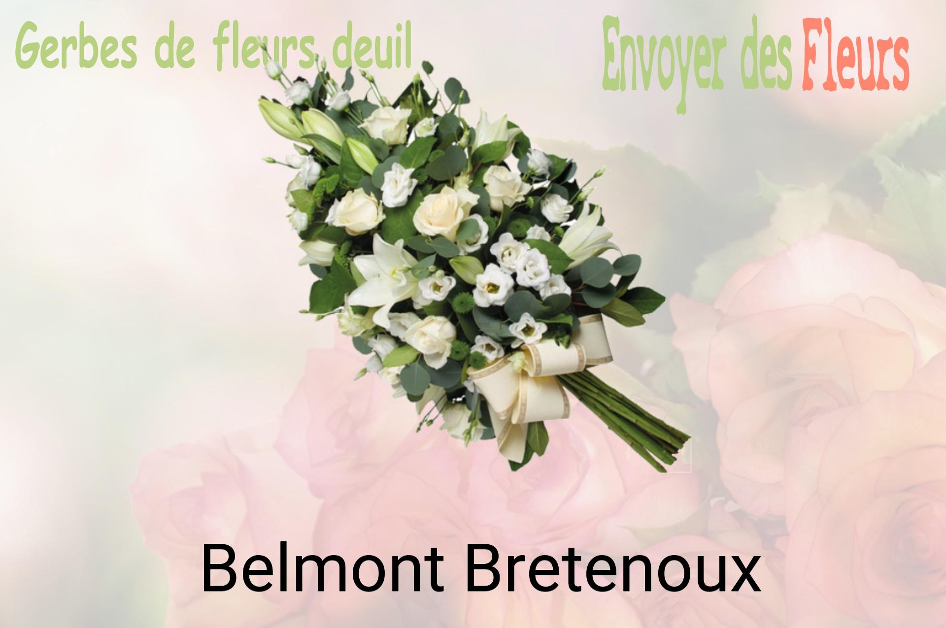 Gerbe de fleurs de deuil livrée à Belmont-Bretenoux
